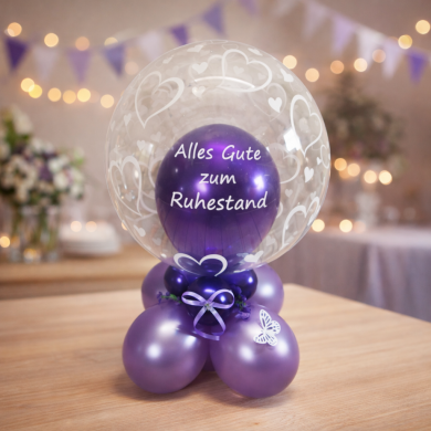 Tischballon zum Ruhestand